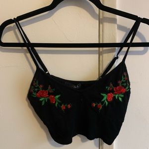 Rose crop top